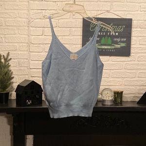 Blue sweater tank size M/L